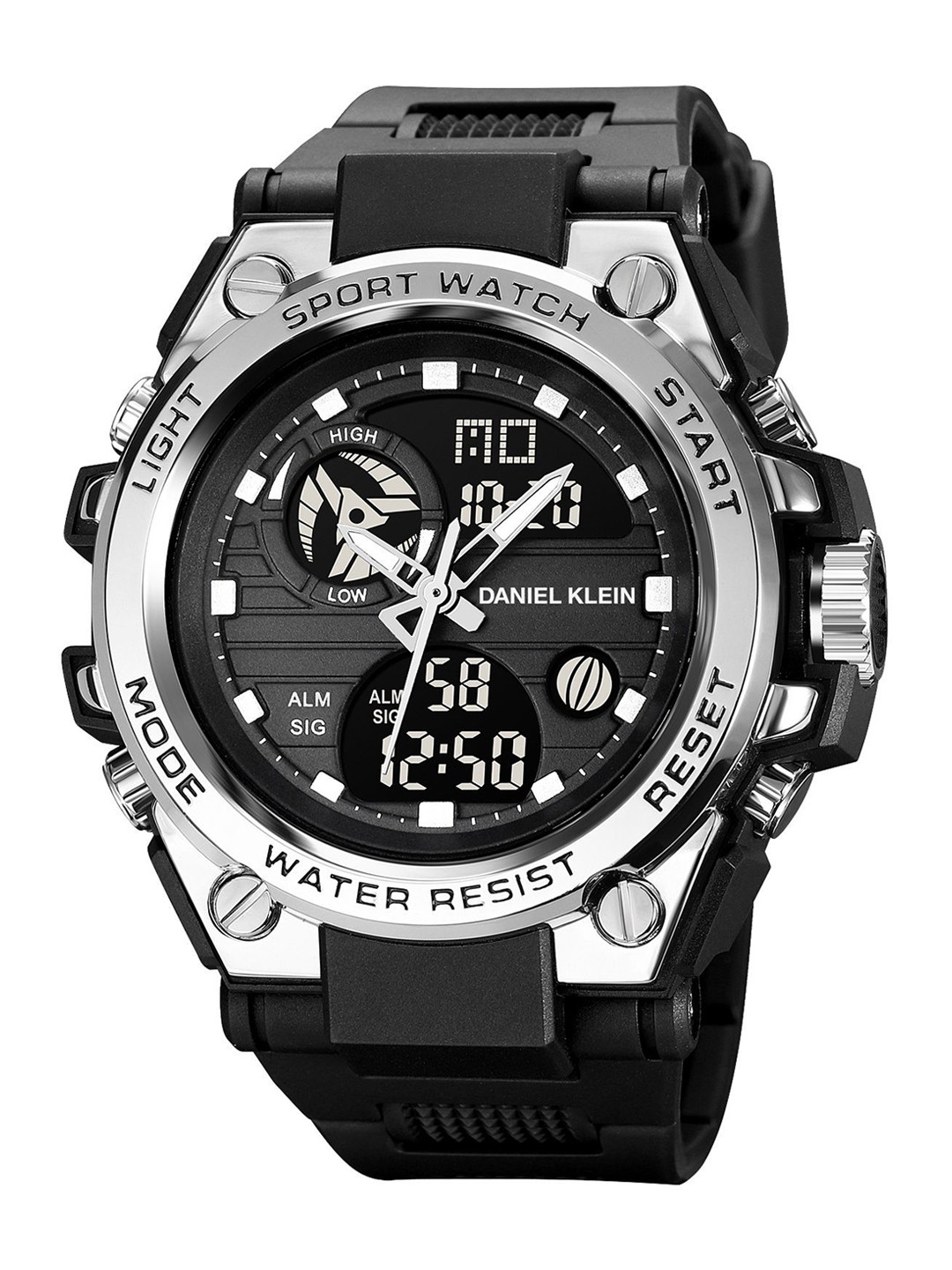 Daniel Klein Men Printed Dial & Leather Analogue and Digital Automatic Watch Dk.2031-4