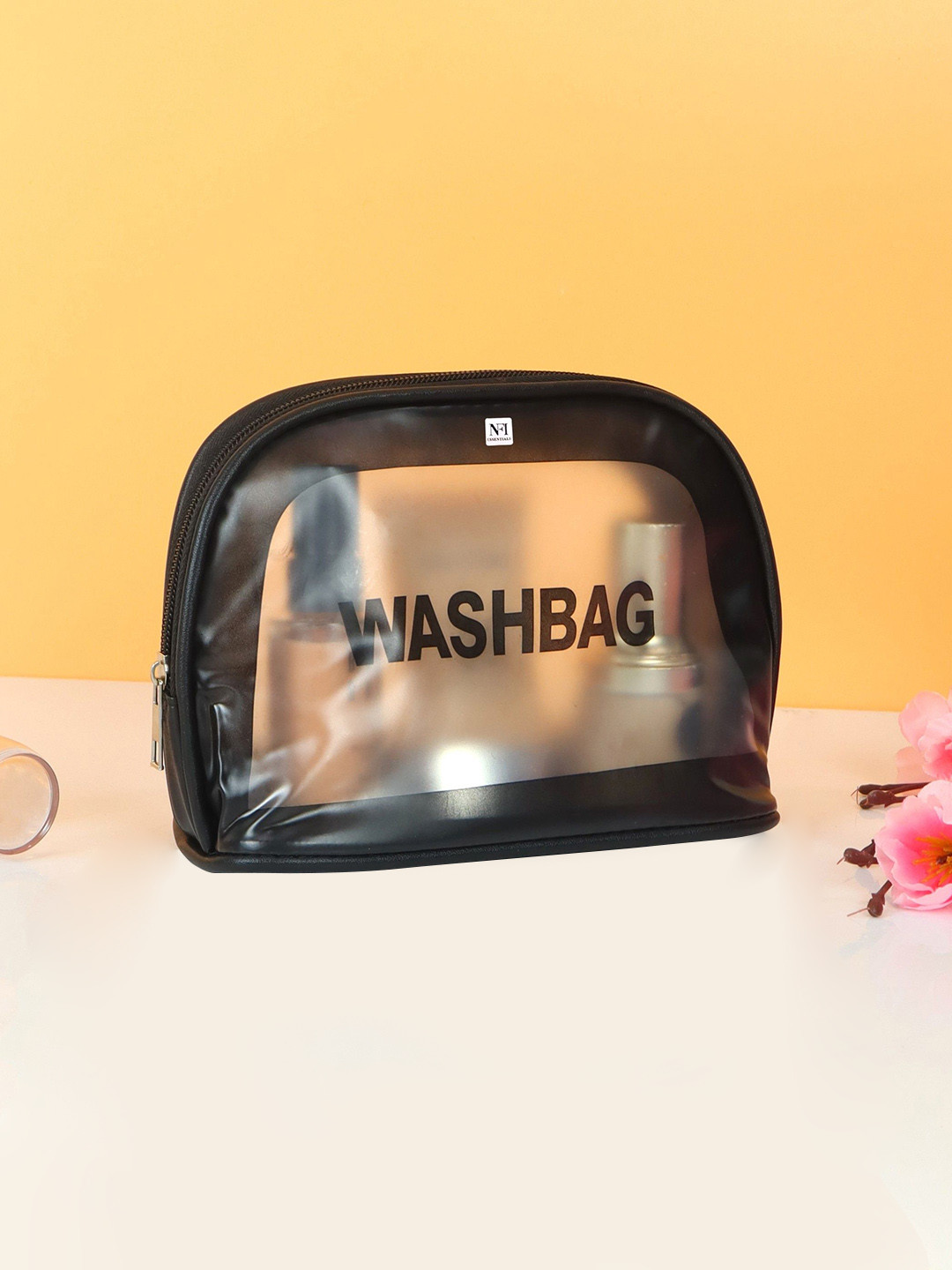 NFI essentials Cosmetic Makeup Pouch- Black