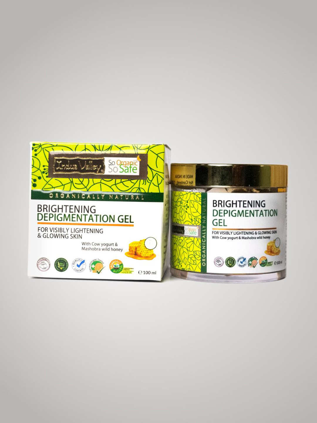 Indus Valley Brightening Depigmentation Gel For Visibly Lightening & Glowing Skin - 100 ml