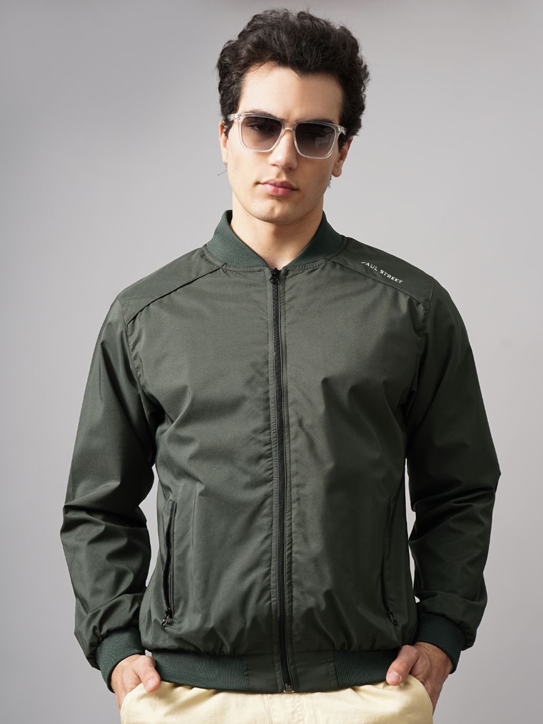 PAUL STREET Men Water Resistant Rapid Dry Outdoor Bomber Jacket