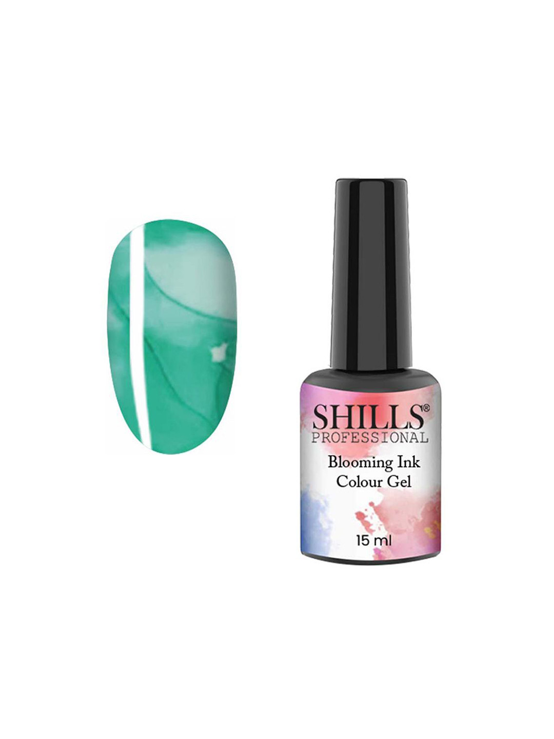 shills professional Blooming Ink Color Gel Nail Polish- 15 ml- Shade- 09 - Green