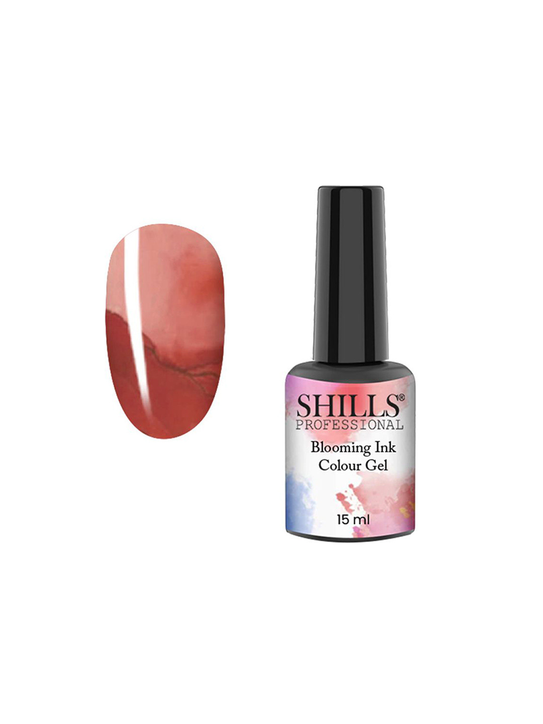 shills professional Blooming Ink Color Gel Nail Polish- 15 ml- 001 - Orange