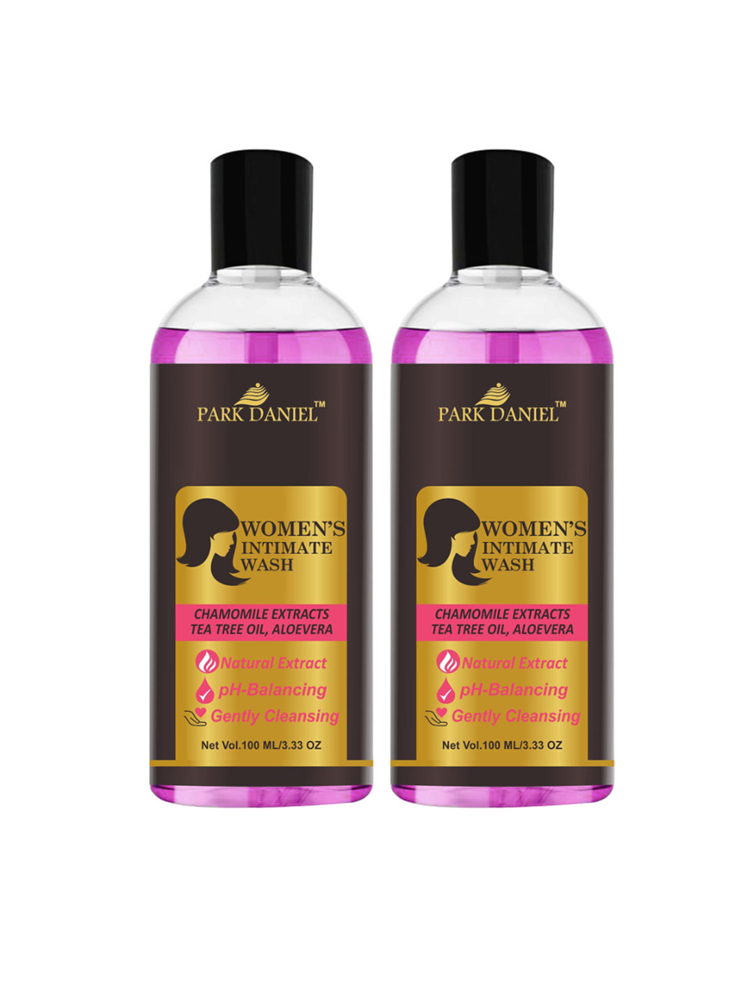 Park Daniel Set Of 2 Intimate Wash With Aloevera  Prevents Bad Odour - 100 ml Each