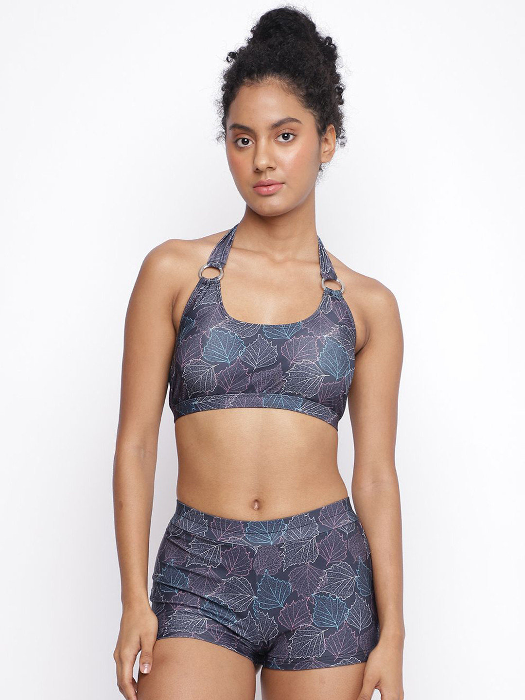 La Intimo Women Minicoy Bikini Printed Swim Shorts