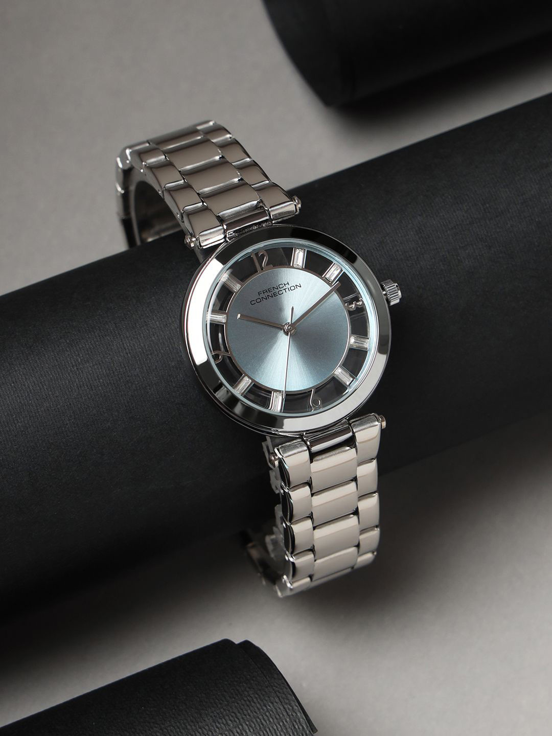 French Connection Women Round Dial Bracelet Style Straps Quartz Analogue Watch FCN0114USM