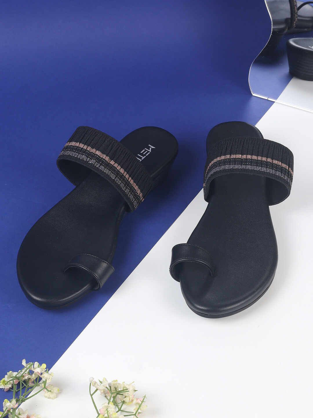 Metro Women Round Toe Open Back Sandal