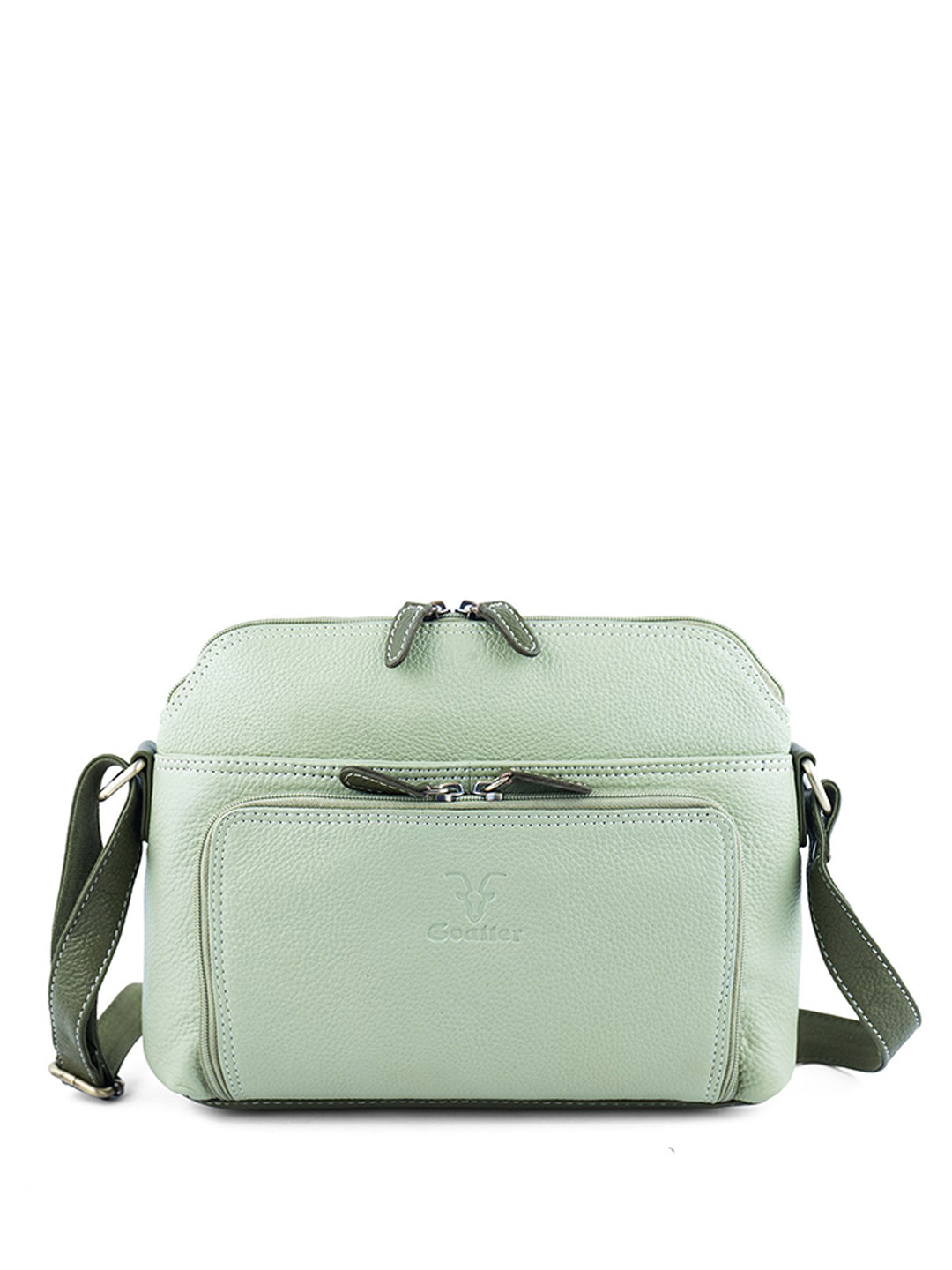 Goatter Women Solid Swagger Leather Sling Bag