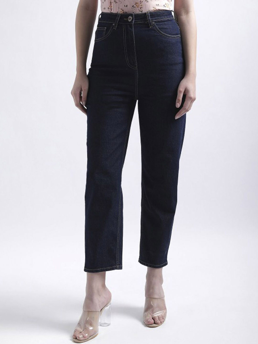 Iconic Women High-Rise Stretchable Clean Look Jeans