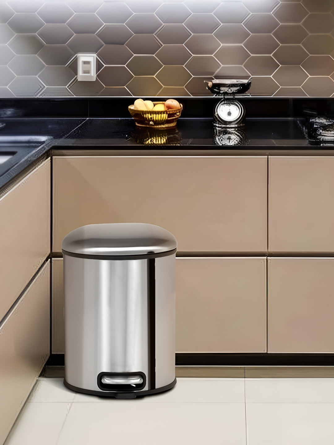 Pano Levente Steel Pedal Dustbin 5L