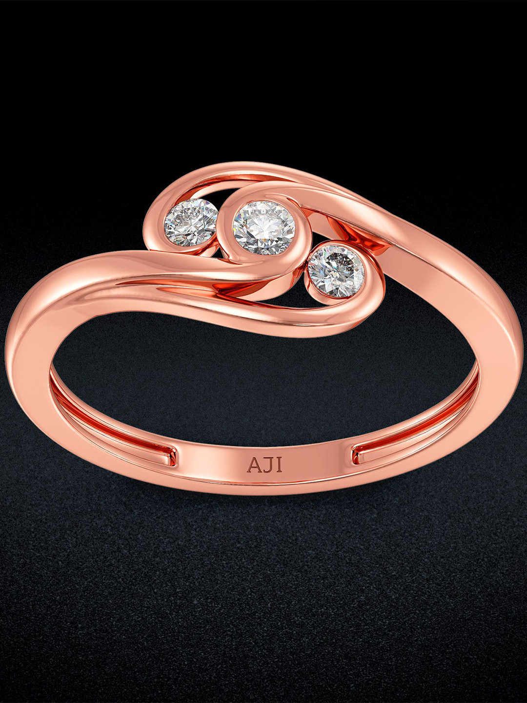 Joyalukkas Rose Gold Diamond Ring