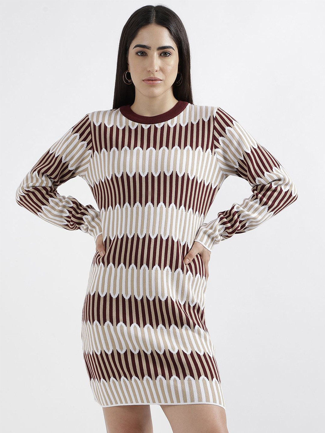 ELLE Printed Bodycon Mini Dress
