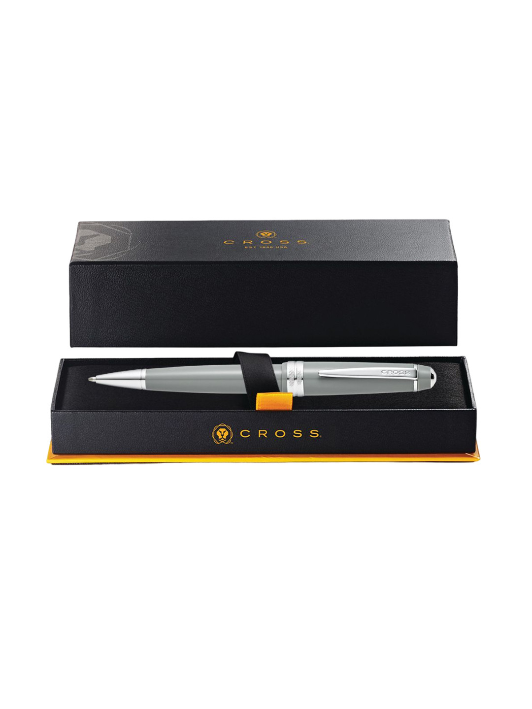 Cross Polished Gray Resin Bailey Light Ballpoint Pen