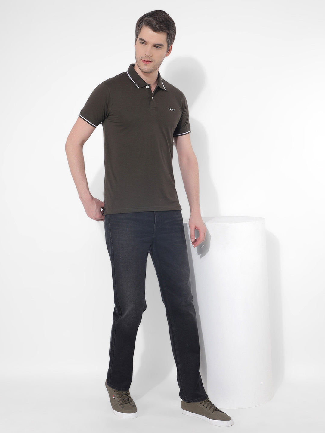 Numero Uno Men Classic Slim Fit Light Fade Stretchable Jeans