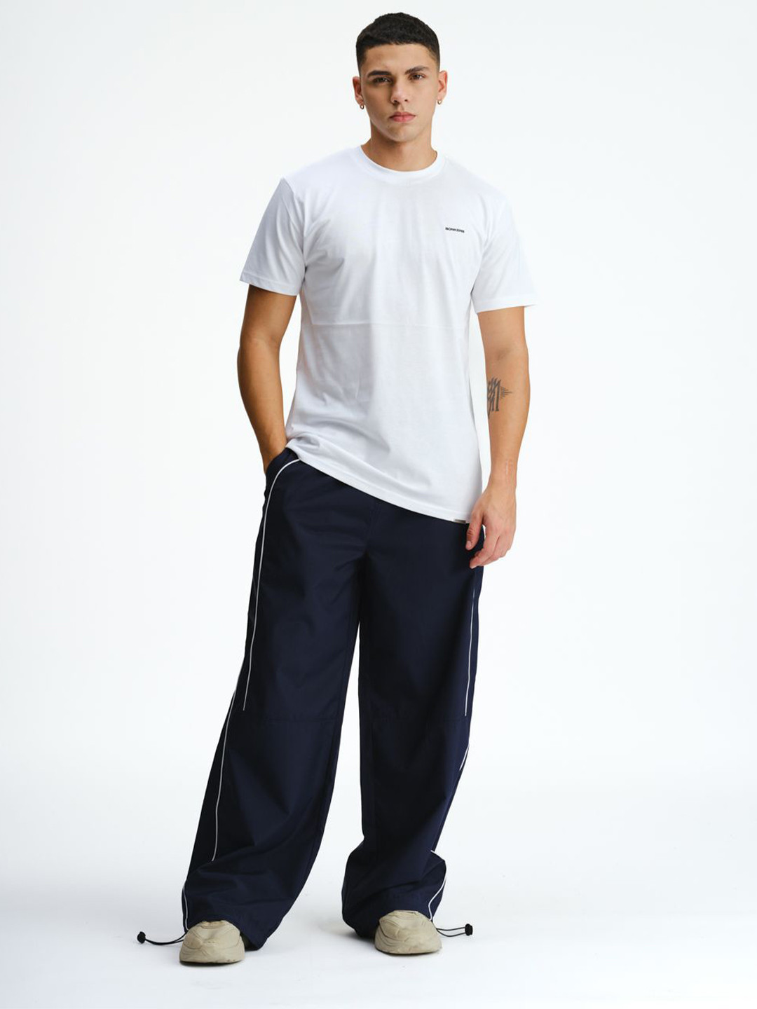 Bonkers Corner Men Sporty Deconstructed Loose Pant