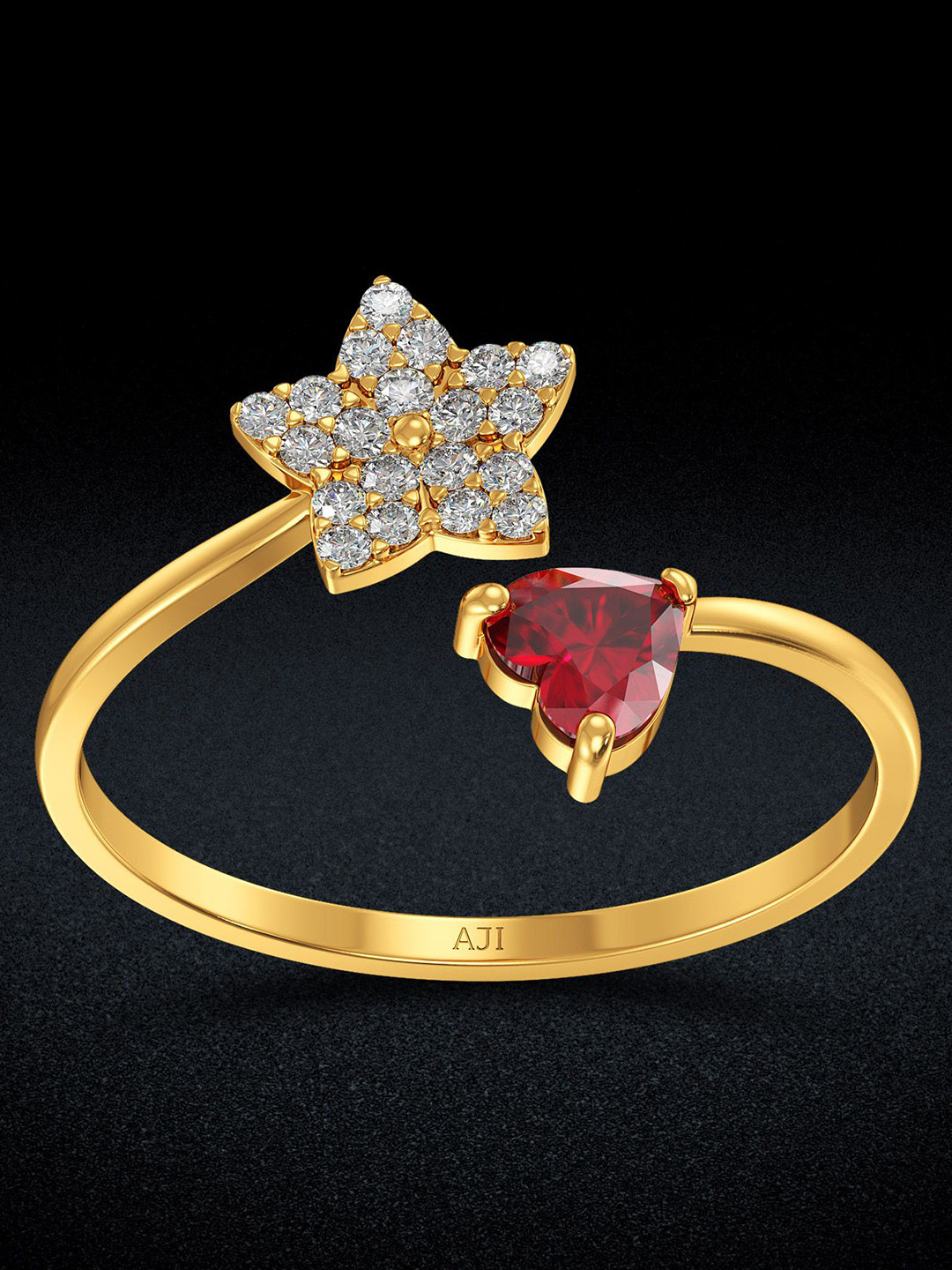 Joyalukkas Women 22KT Yellow Gold Finger Rings