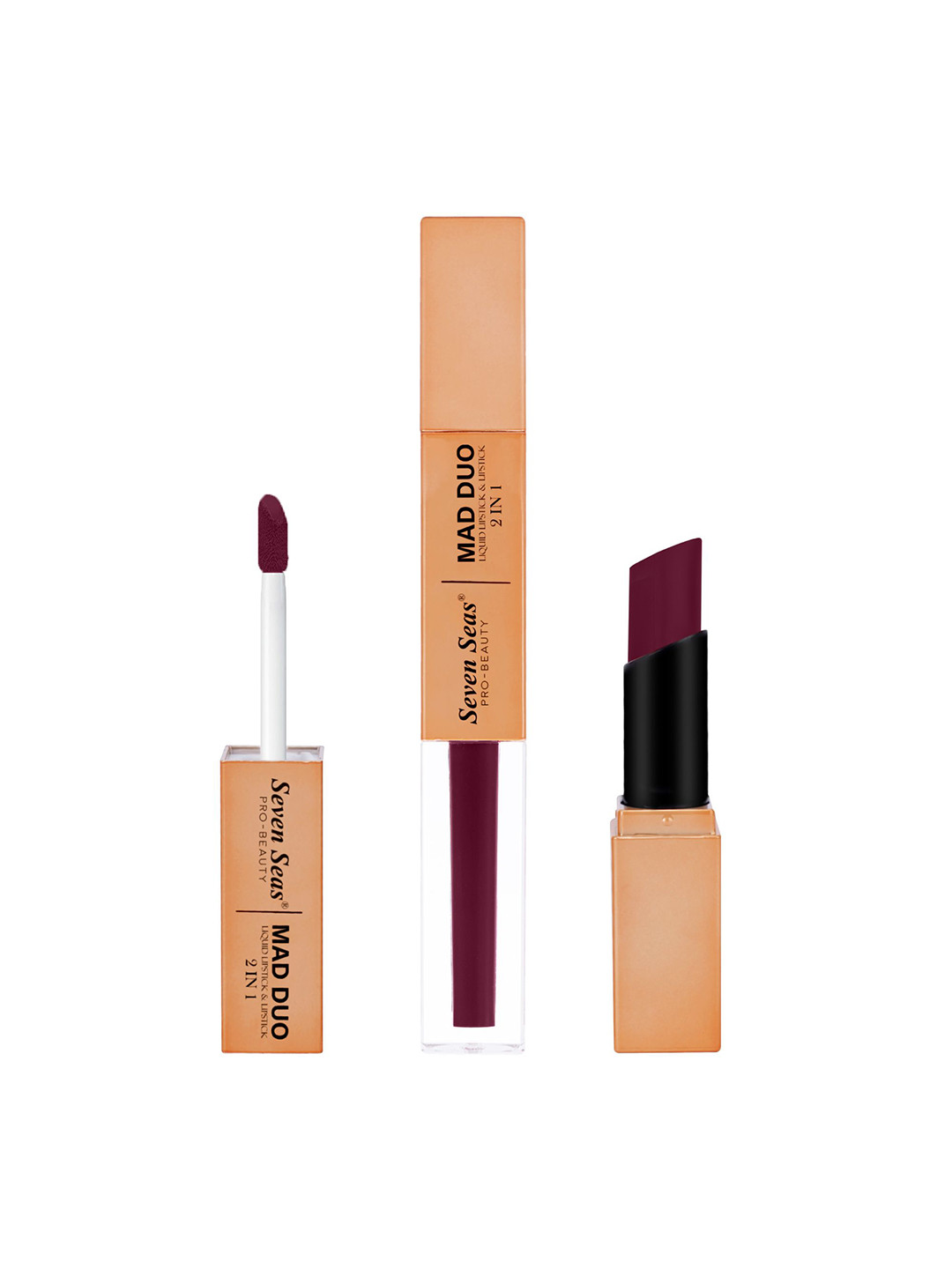 Seven Seas Mad Duo 2 In 1 Matte & Liquid Lipstick - 7 g - Rose - 306