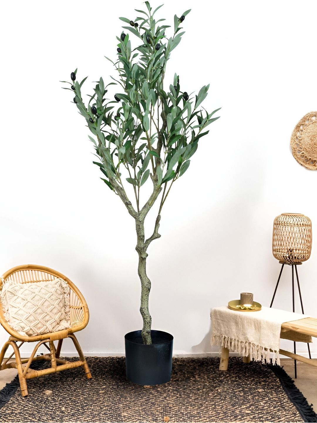 Cortina Black Artificial Plant With Pot