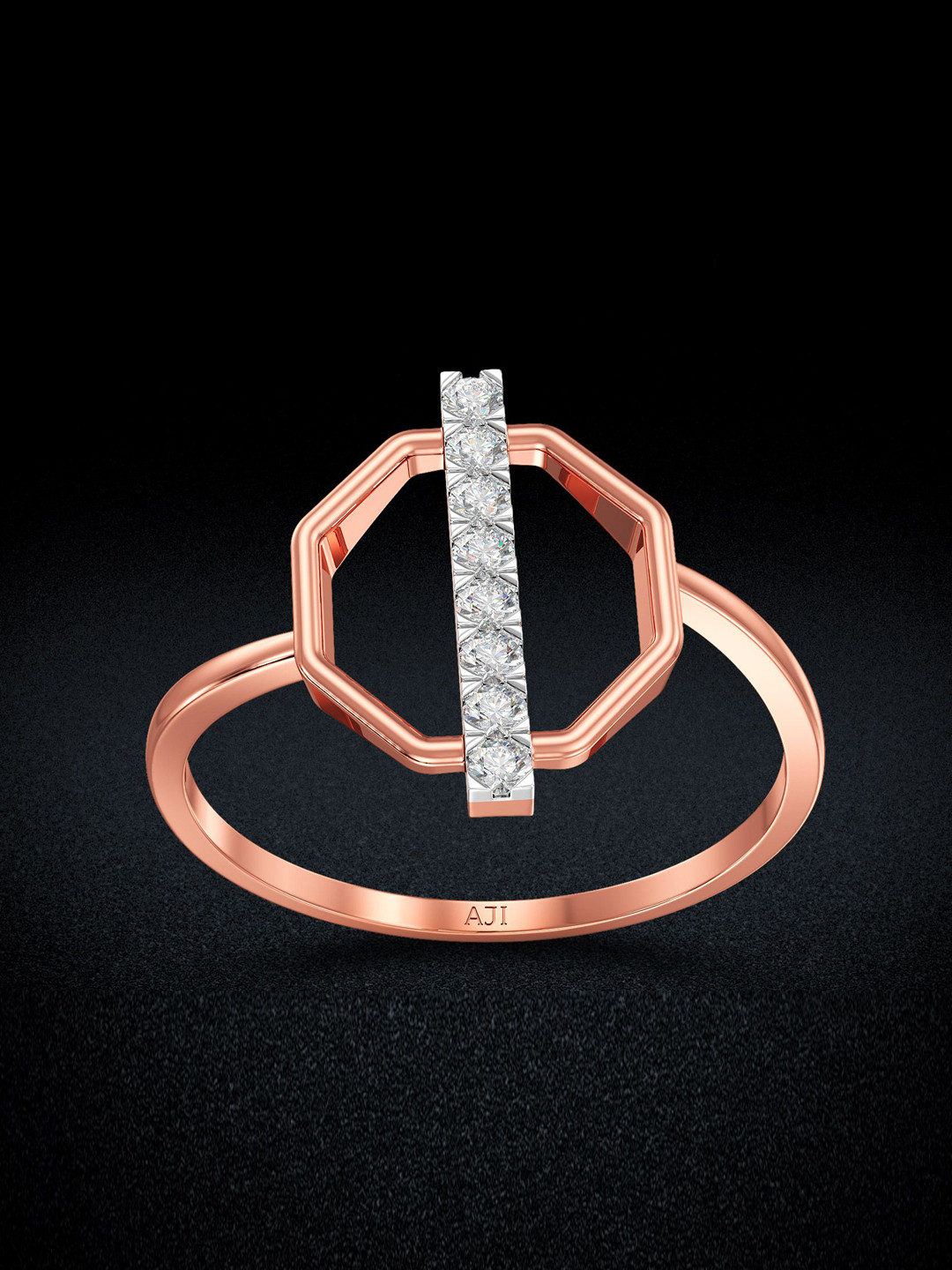 Joyalukkas Women 18Kt Diamond Studded Finger Ring