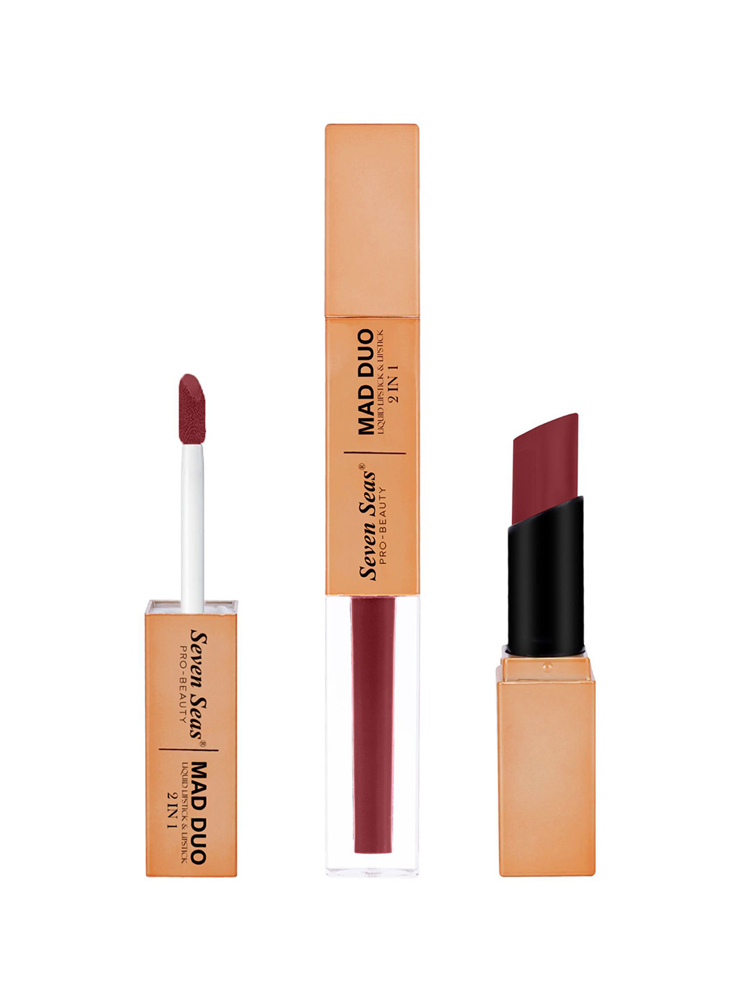Seven Seas Mad Duo 2 In 1 Matte & Liquid Lipstick - 7 g - Monza - 322