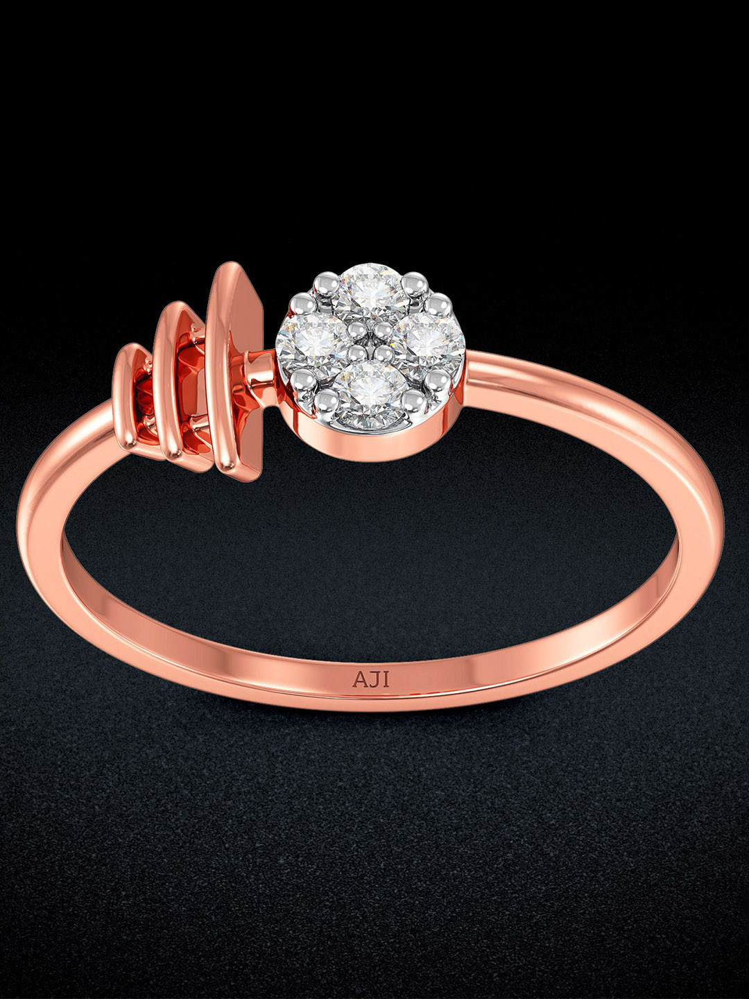 Joyalukkas 18K Rose Gold Diamond Ring