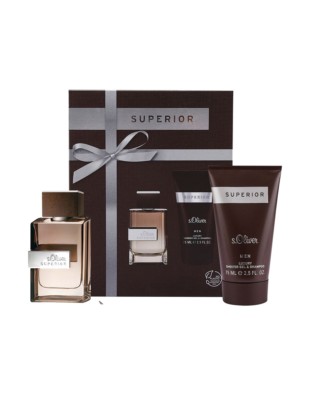 s.Oliver Superior Men Eau De Toilette - 30 ml & Shower Gel With Shampoo - 75 ml