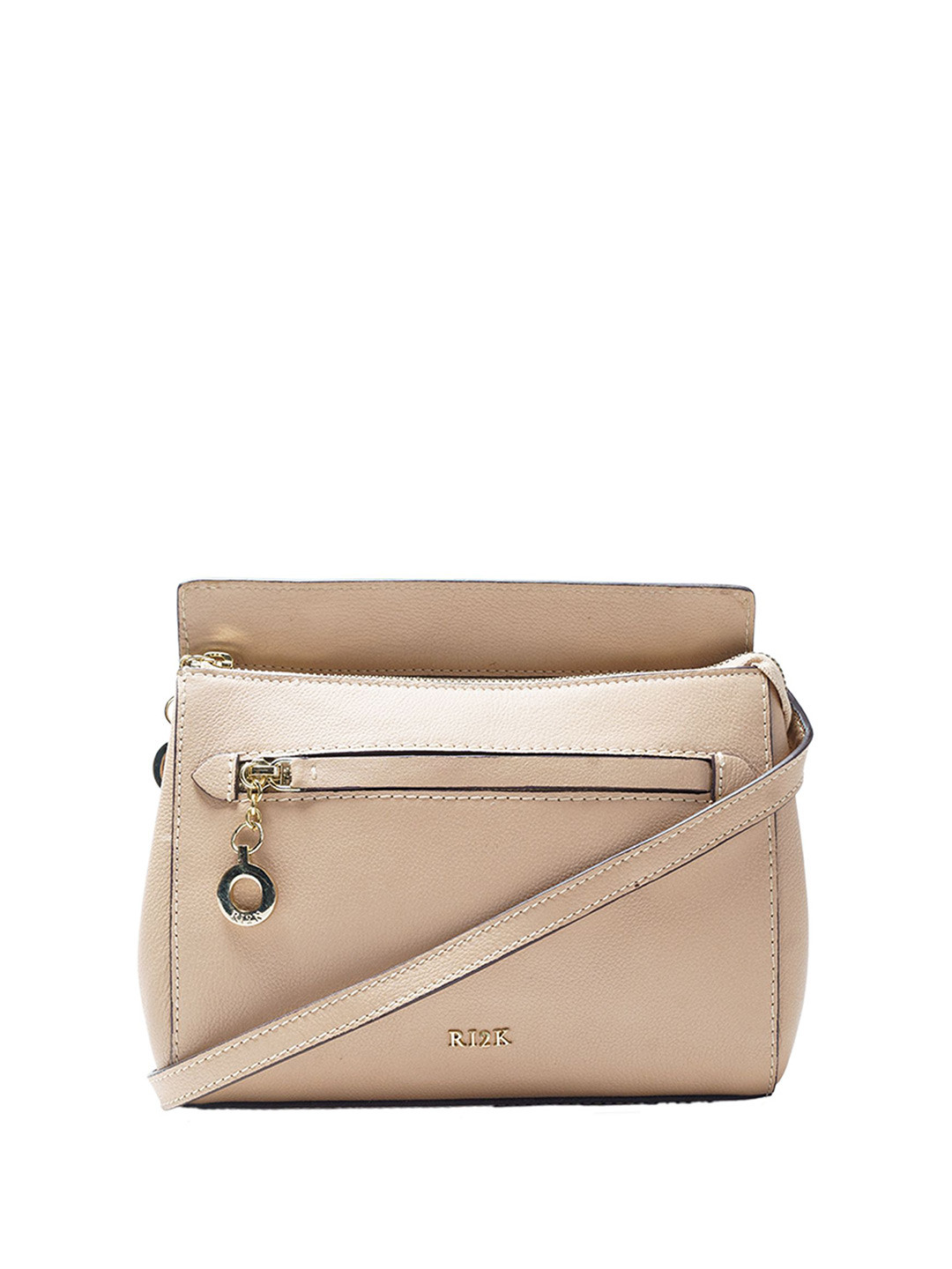 RI2K LONDON Women Leather Sling Structured Bag