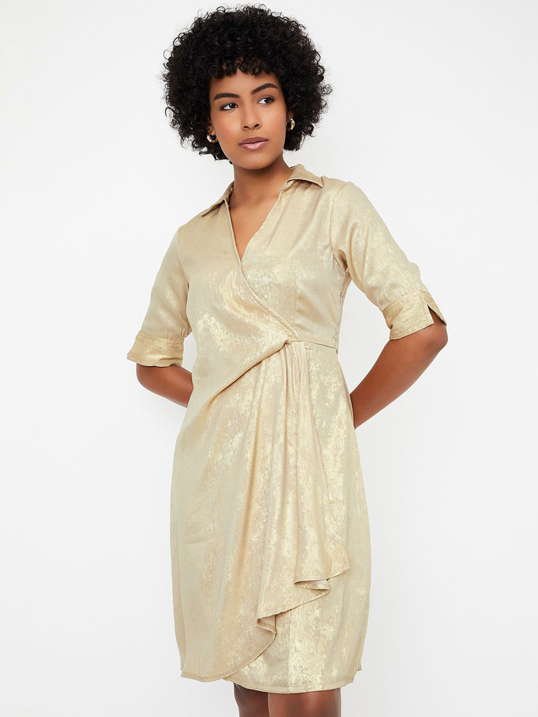 max Women Casual Wrap Dress