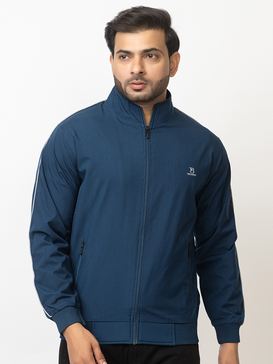 GEE 5 Men Mock Collar Solid Casual Windcheater Jacket