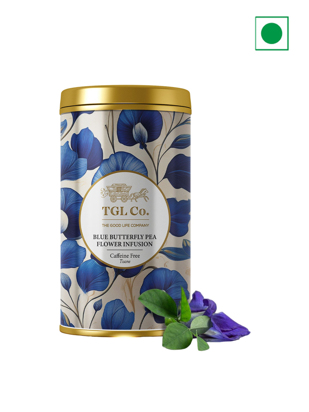 TGL Co. Mogo Blue Pea Tall Tin Can Tea- 50 g