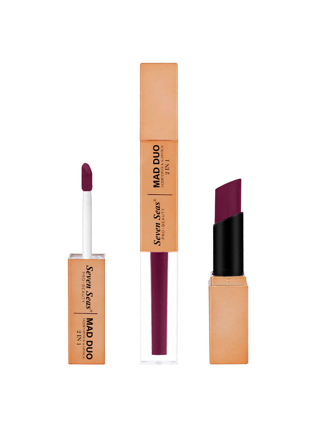 Seven Seas Mad Duo 2 In 1 Matte & Liquid Lipstick - 7 g - Nightshadz - 321