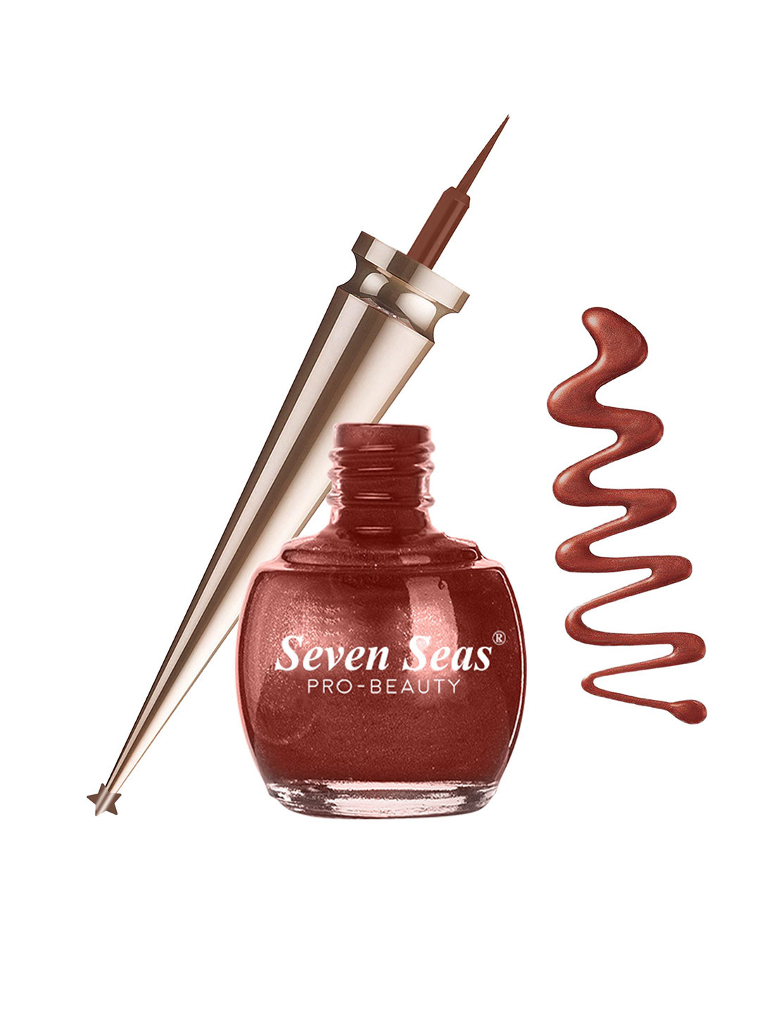 Seven Seas Long Lasting Liquid Colored Eyeliner 5ml- Rust