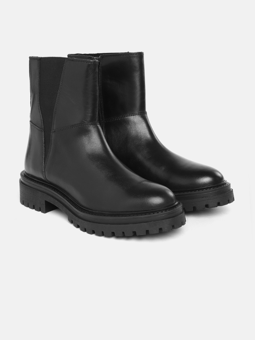 Geox Women D Iridea Leather Chelsea Ankle Boots