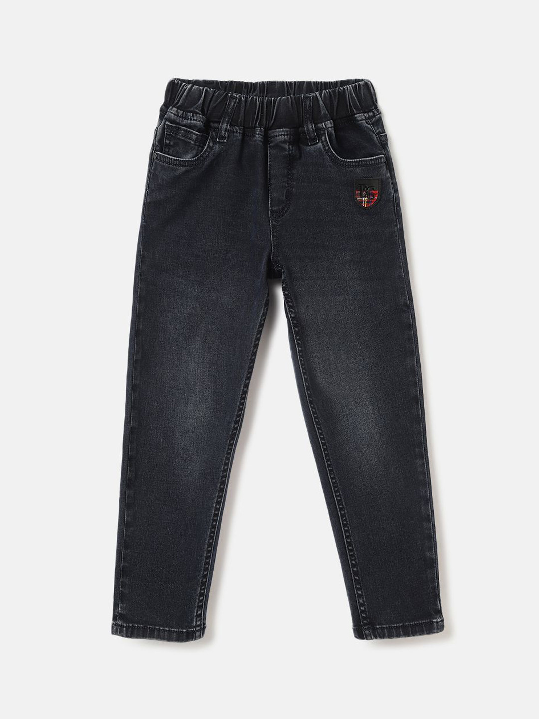 Blue Giraffe Boys Tapered Washed Balloon Fit Stretchable Jeans
