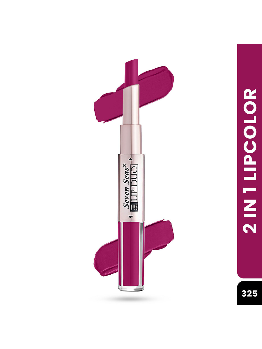 Seven Seas Lip Duo 2 In 1 Lipstick- 7g- 325