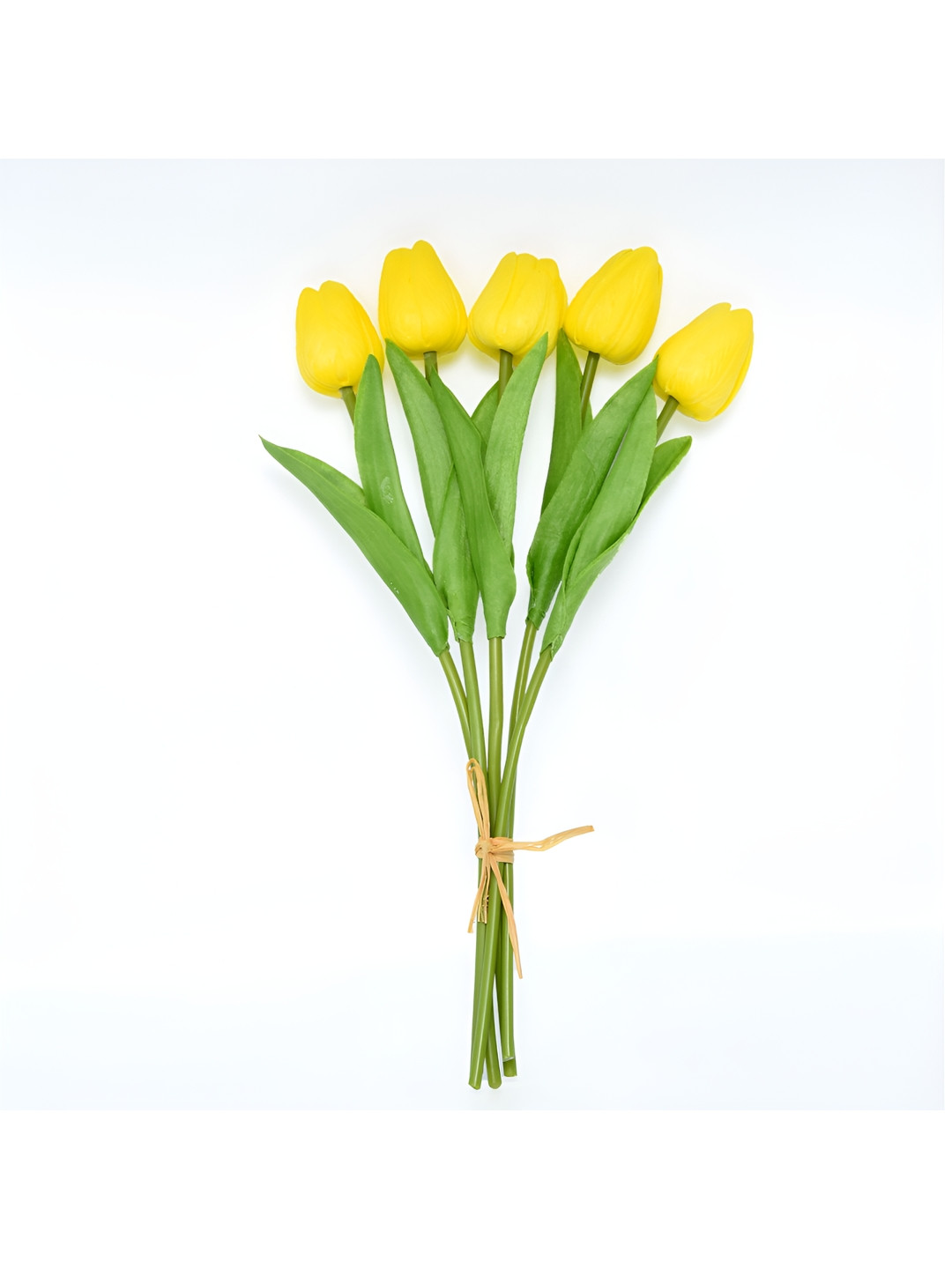 Cortina Yellow 5 Pieces Tulip Artificial Plant