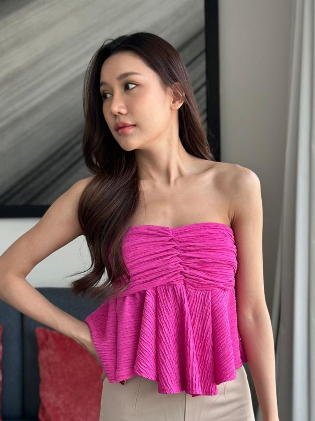 StyleAsh Women Solid Off-Shoulder Top