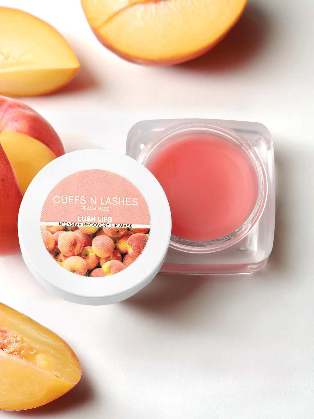 CUFFS N LASHES Lush Lips Intensive Recovery Lip Mask - Peach Fuzz - 8g