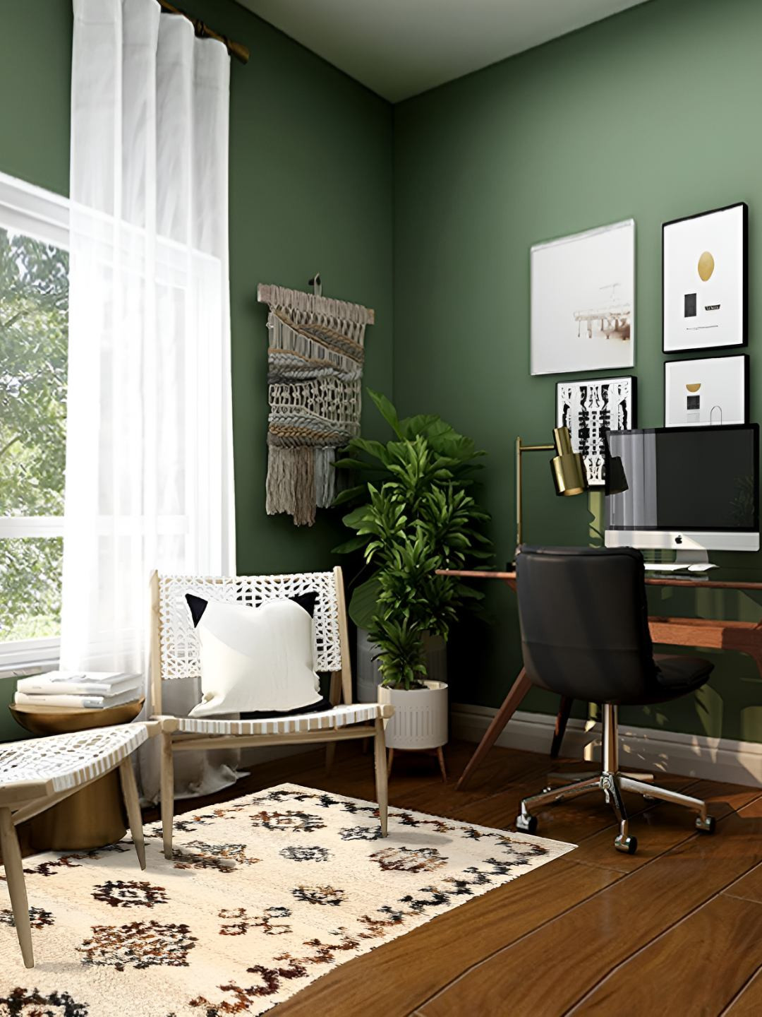 Sapana Carpet-Mats Beige & Brown Printed Floor Runner