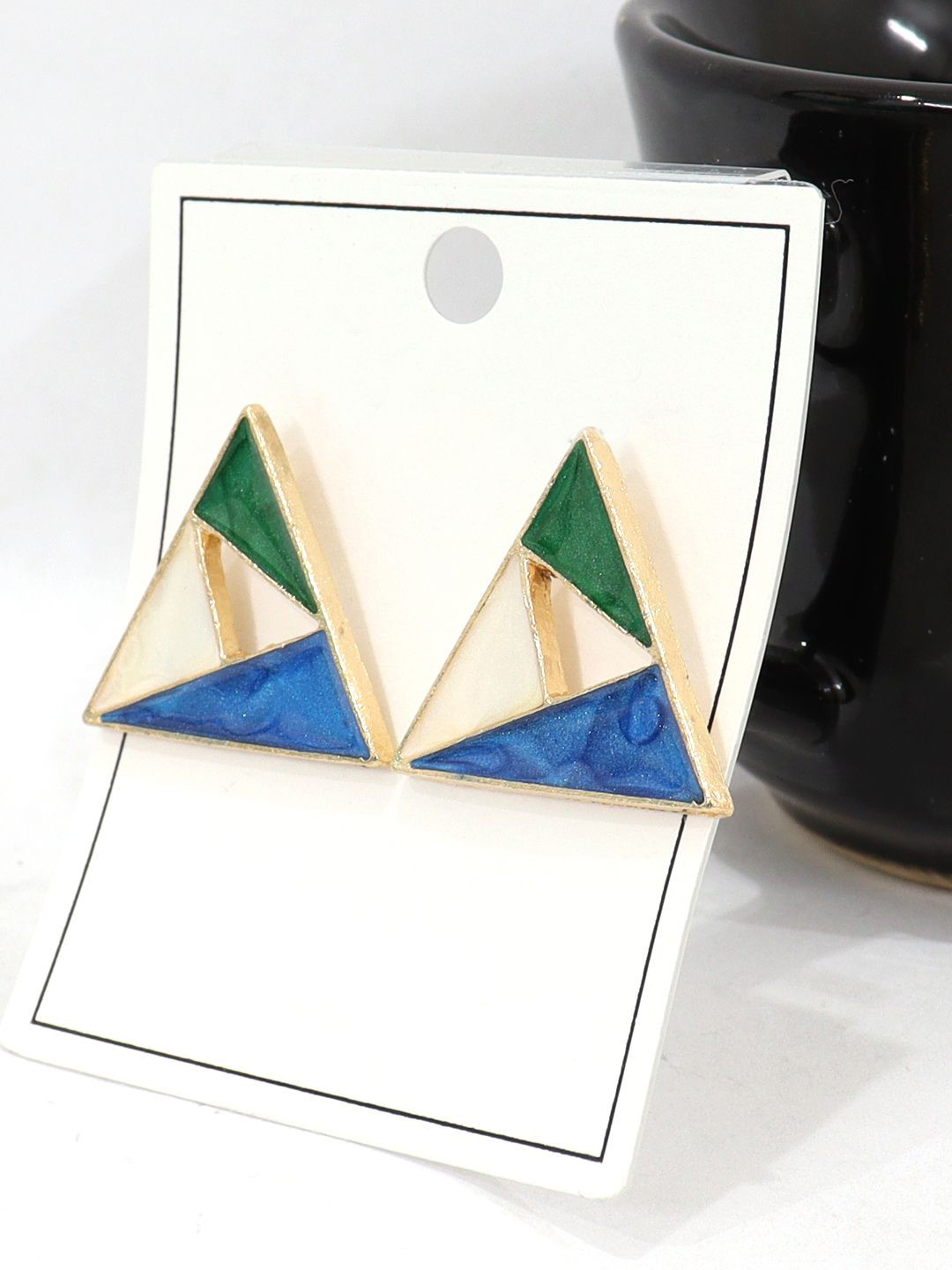 FIMBUL Stainless Steel Triangular Studs
