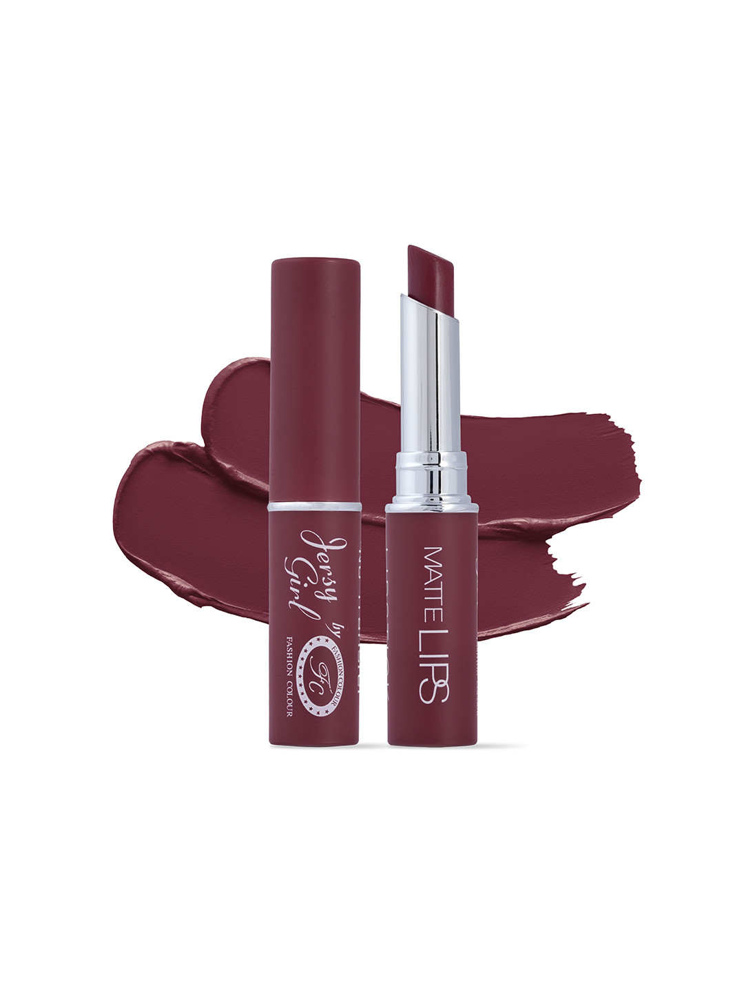 Fashion Colour Jersy Girl Kiss Proof No Transfer Matte Lipstick - Fuscous 05