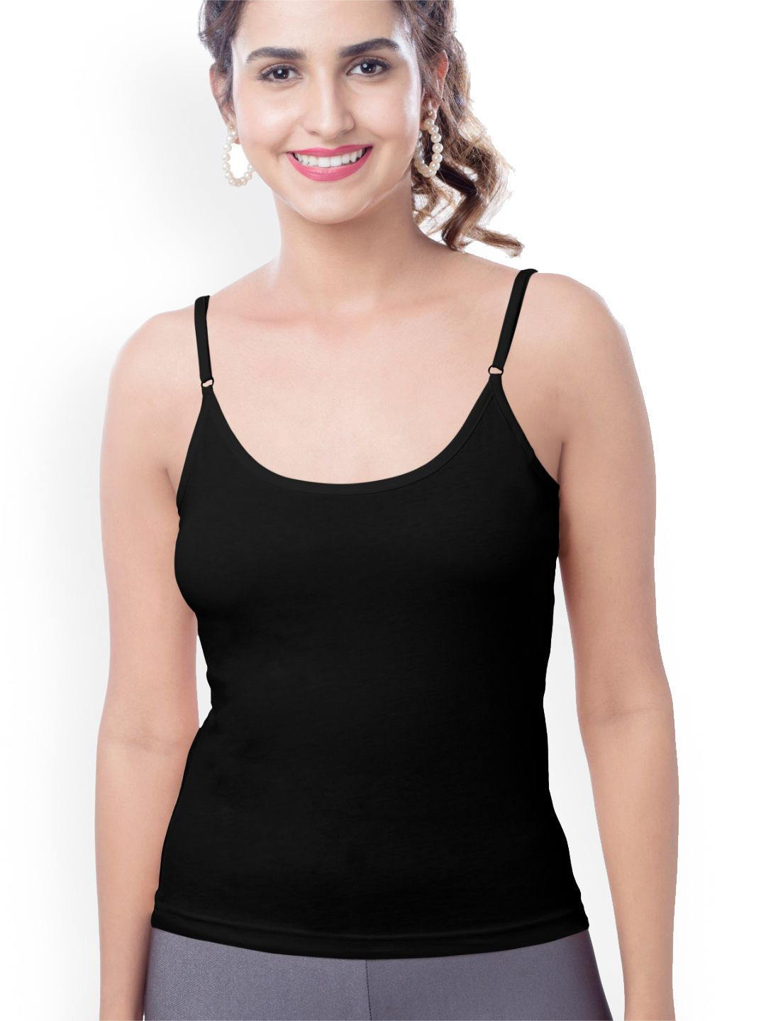 BRIDA LADIES INNERWEAR Women Pure Cotton Solid Non Padded Camisoles