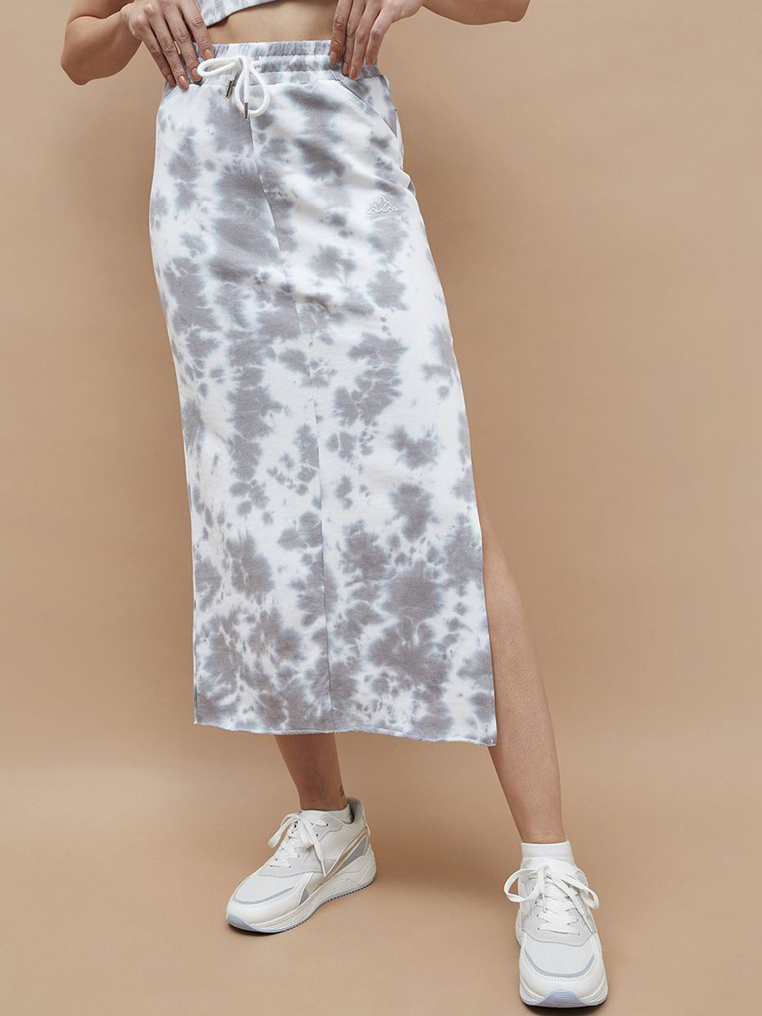 Kappa Women Printed Pure Cotton Straight Maxi Skirts