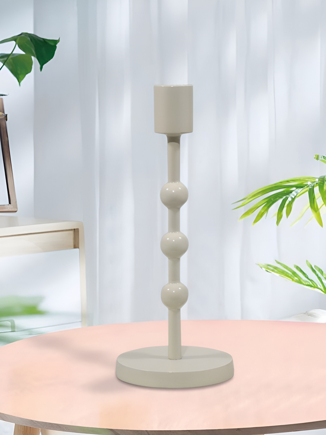 Metalsmith Cream-Coloured Candle Holder