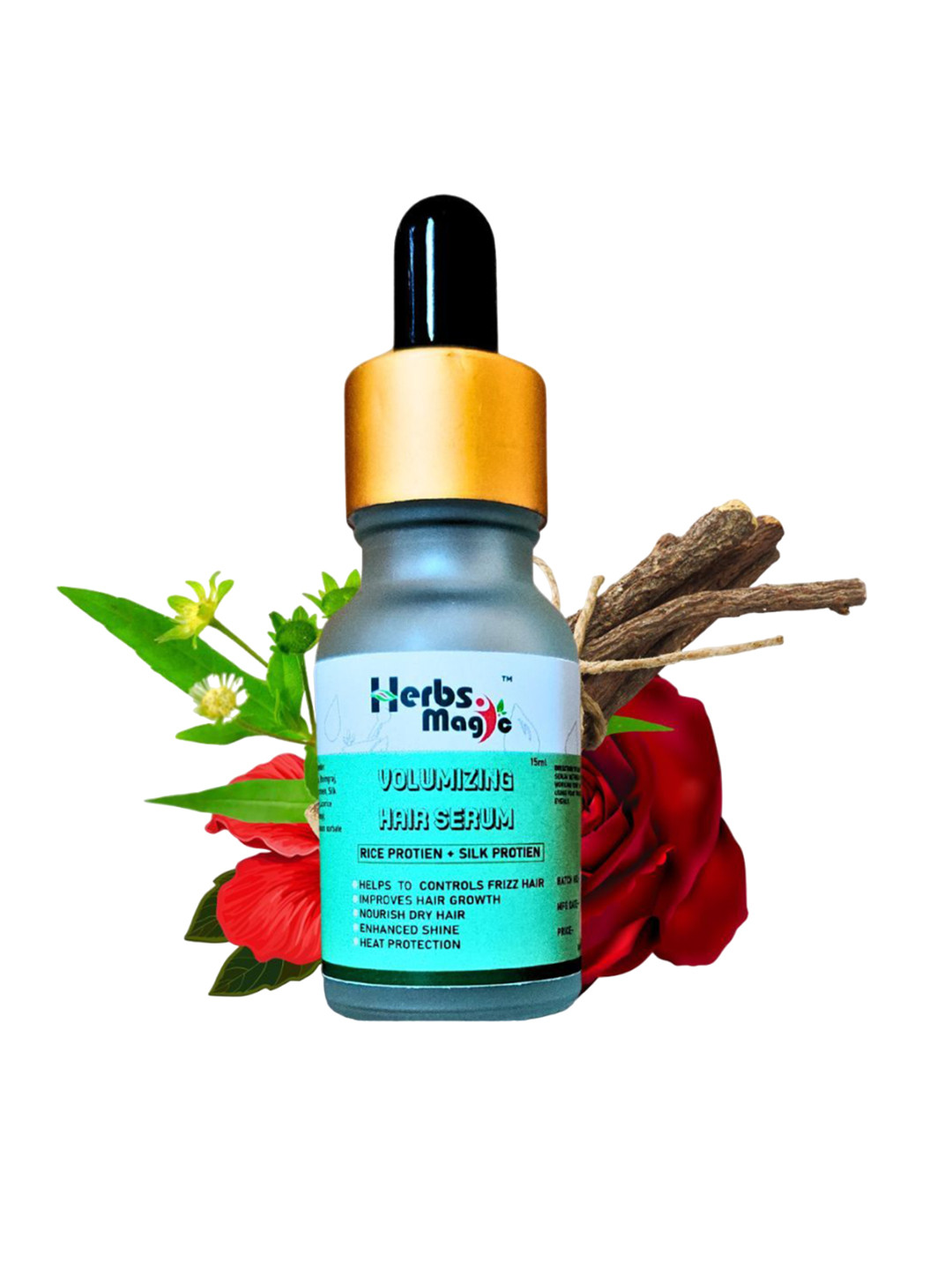 Herbs Magic Controls Hair Fall Volumizing Hair Serum- 15 ml