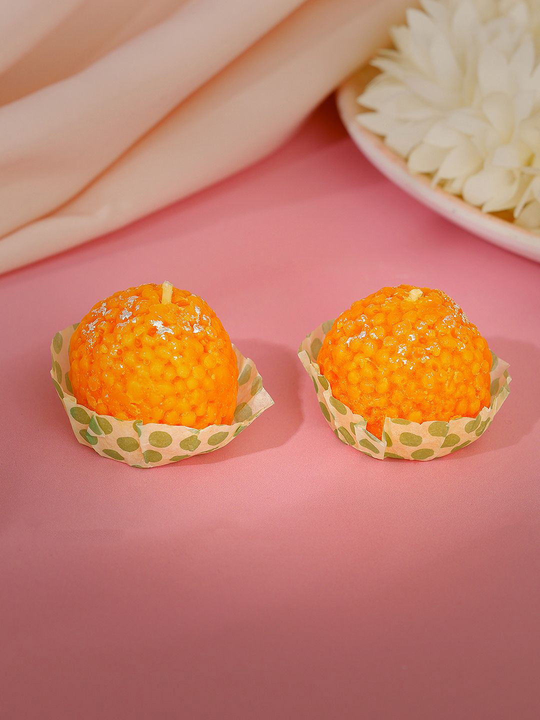 GIVA 925 Silver 2Pcs Scented 1 Wick Scented Solid Round Regular Tea Light Candles