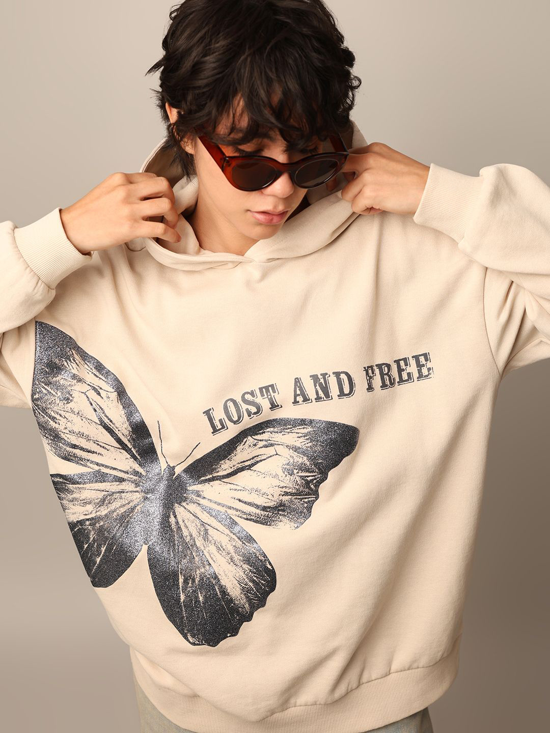ONLY Women Casual Conversational Printed Hooded Sweatshirt