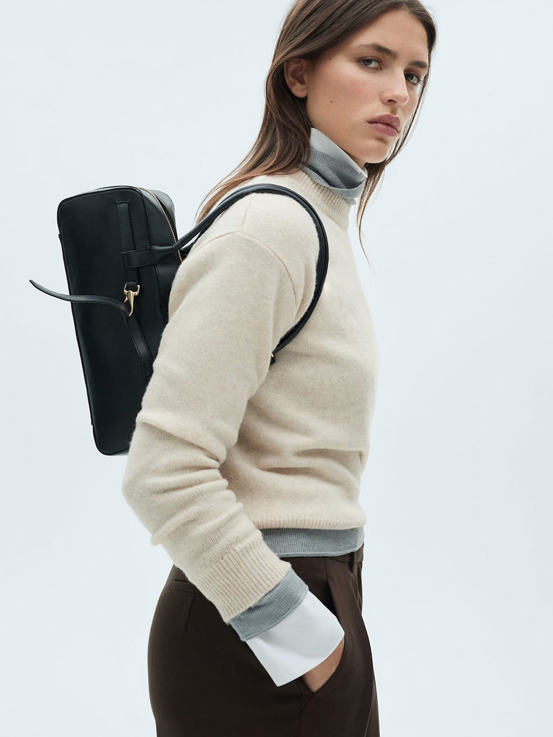 MANGO Round Neck Pullover