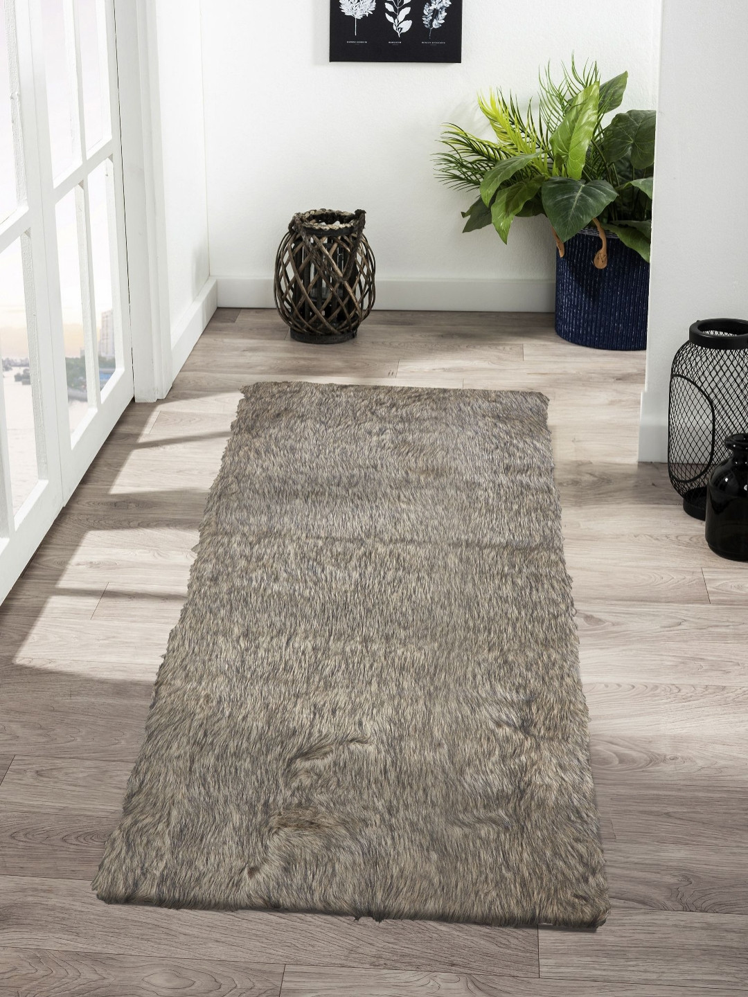 OBSESSIONS Brown & Black Anti-Static Acrylic Floor Runner