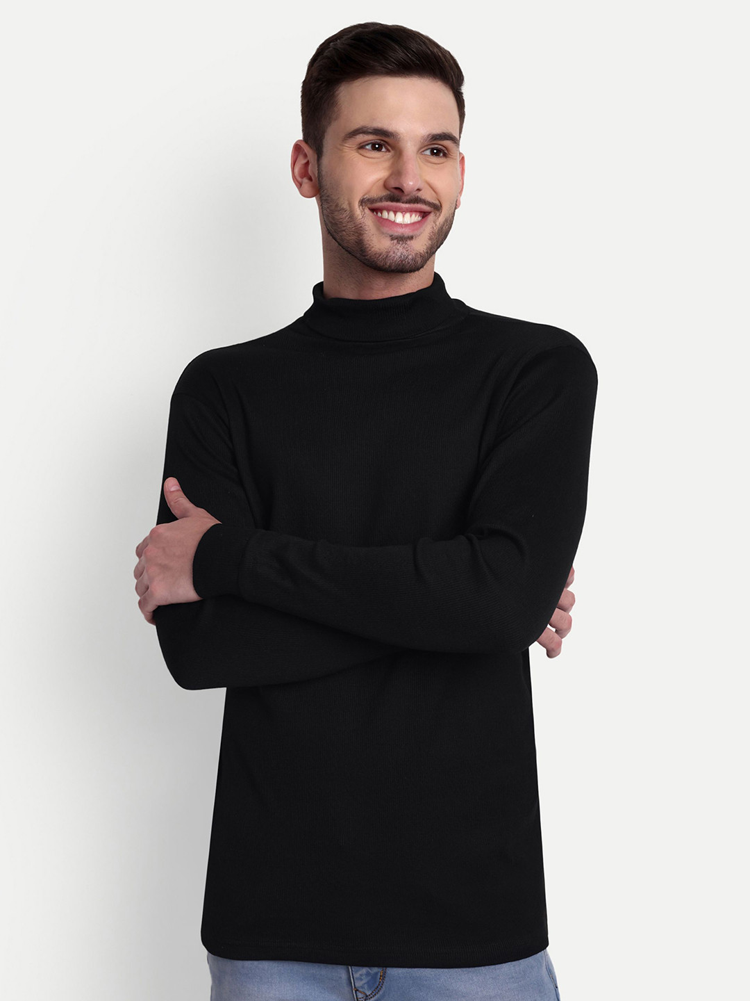ZEFFIT Men full sleeve woolen Turtle Neck Sweater