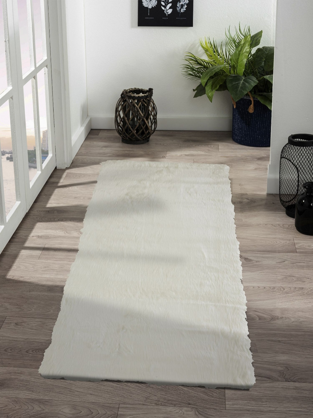 OBSESSIONS White Acrylic Anti-Static Floor Runner